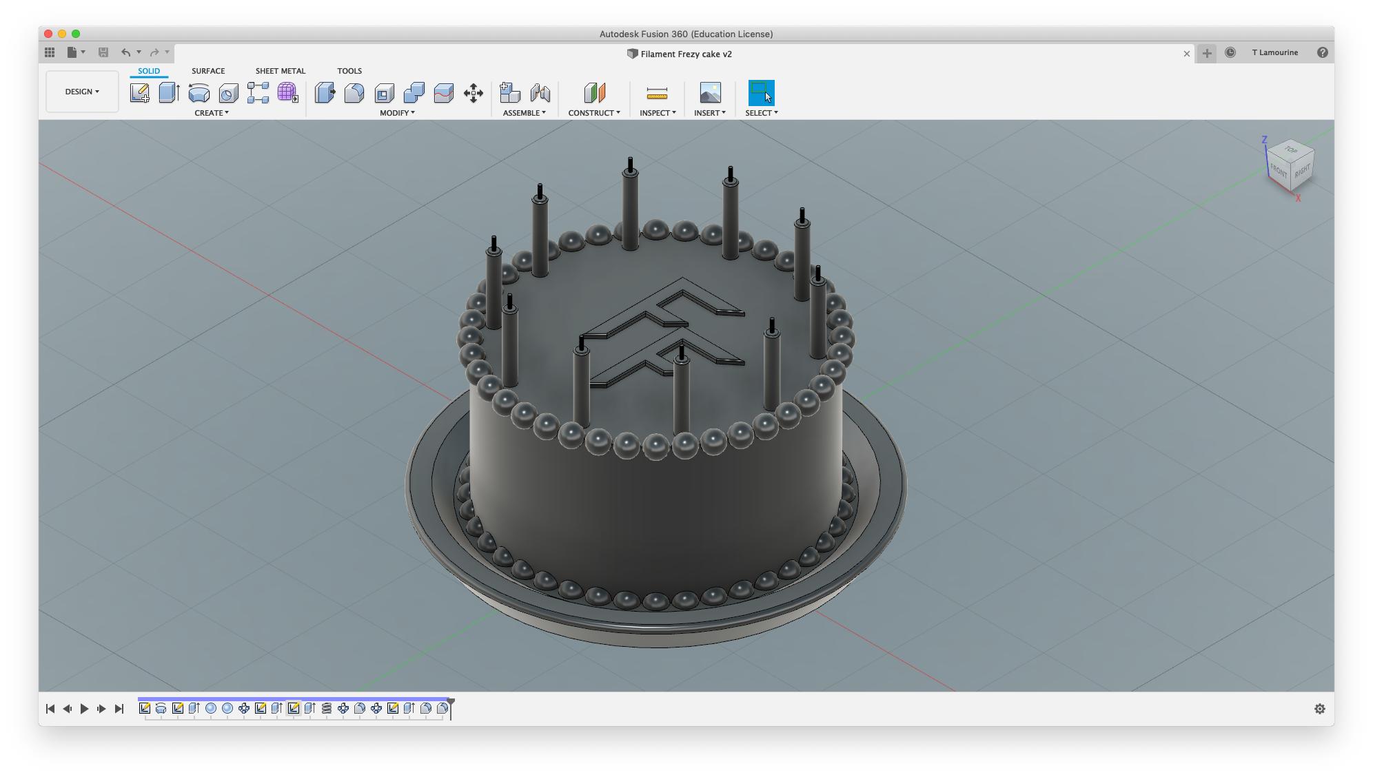 Birthday Cake- (Filament Frenzy) and blank Fusion file