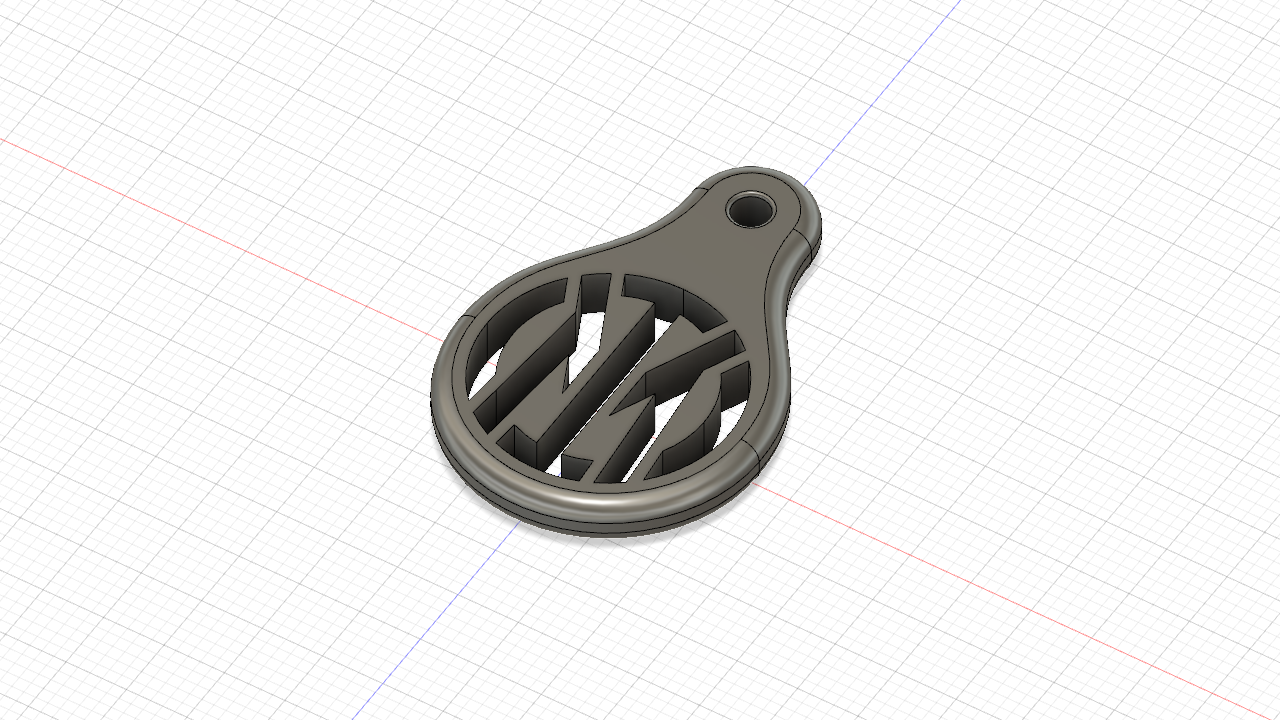 Miniatura 2 do modelo 3D inter keychain