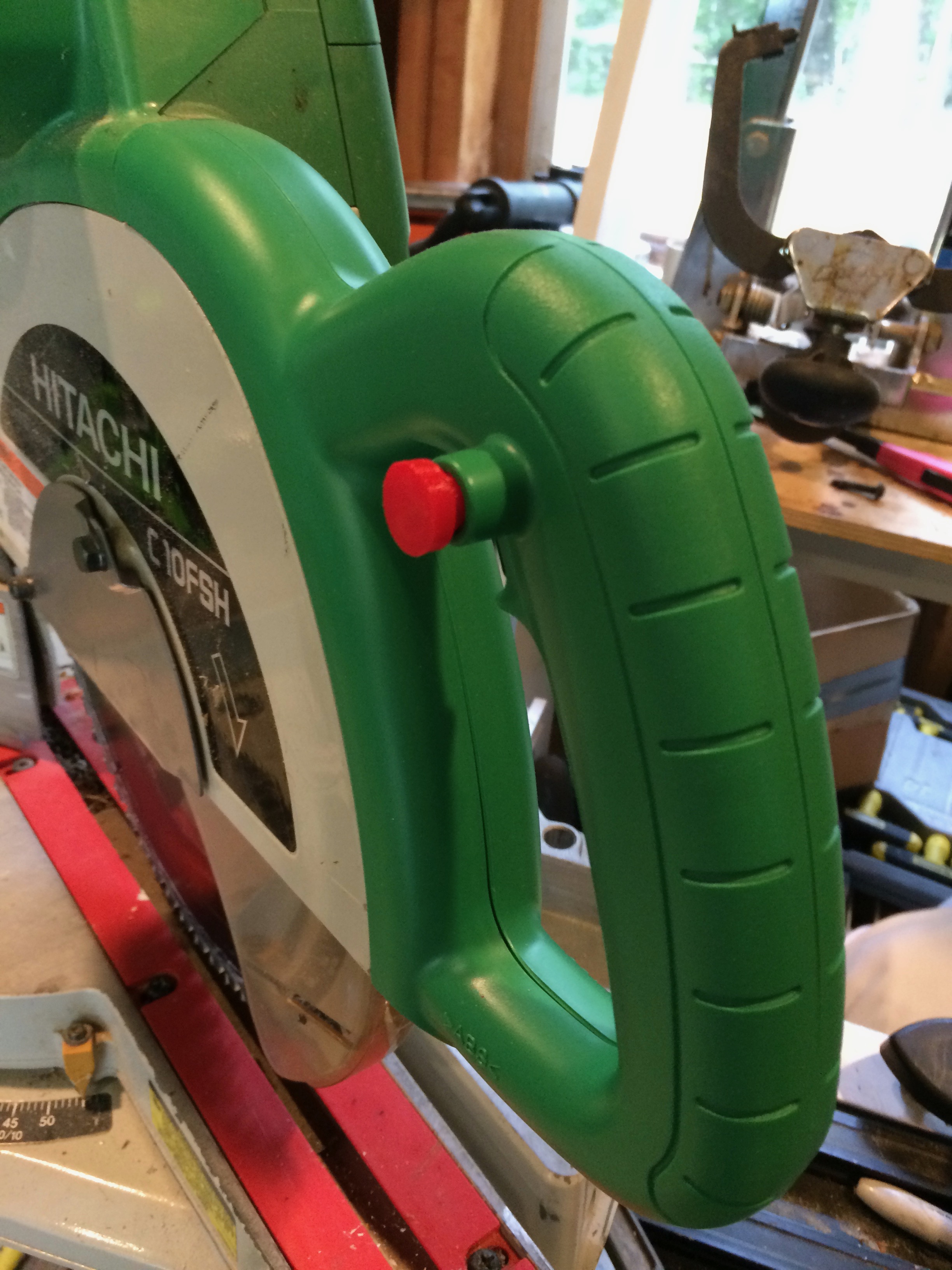Hitachi Miter Saw safety button by Thomllama Download free STL model