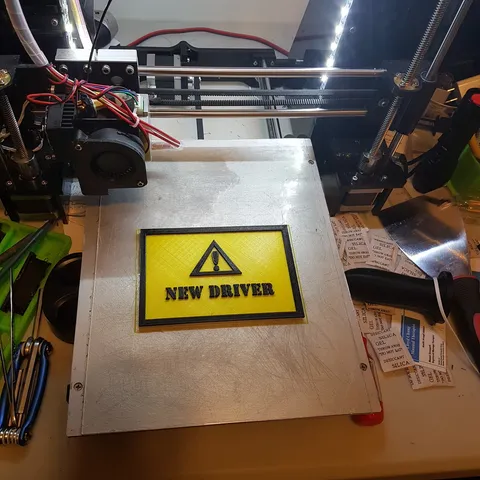 Magnetic New Driver Sign