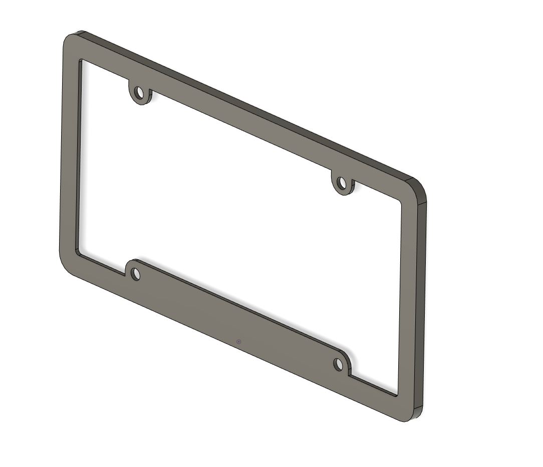 License Plate Frame/Cover by espn8theocho Download free STL model