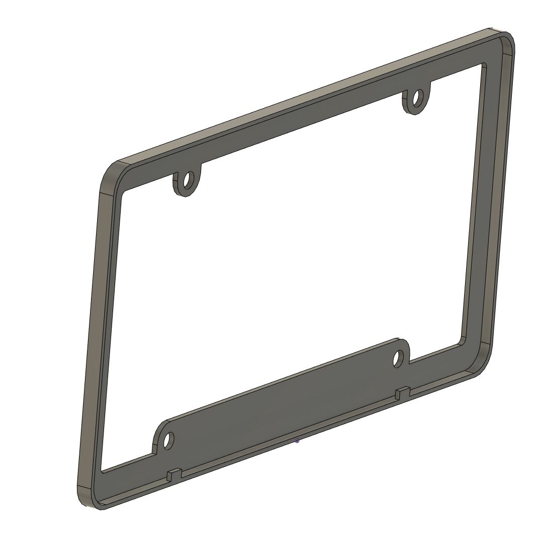 License Plate Frame/Cover by espn8theocho Download free STL model