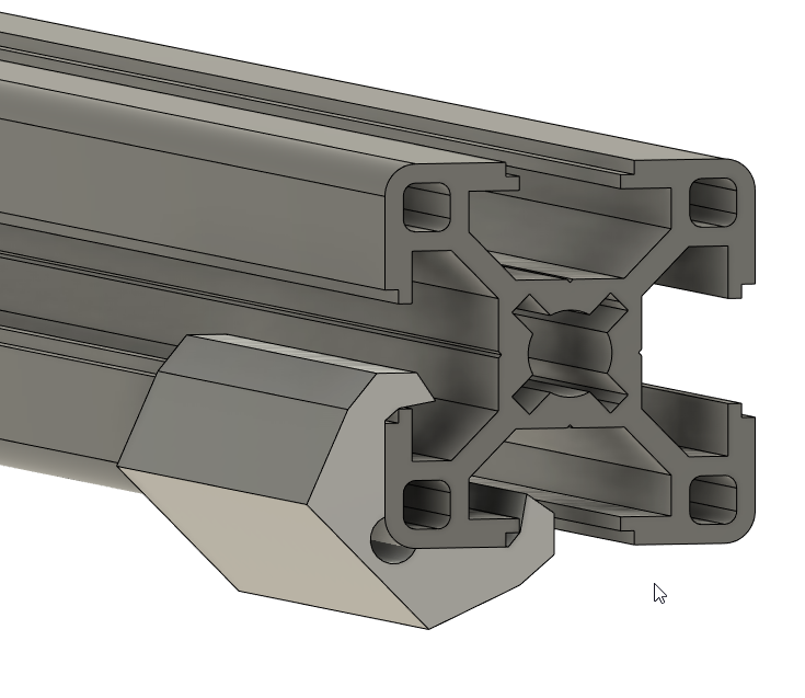 Clip-On 45° bracket for led strips, 3030 extrusion