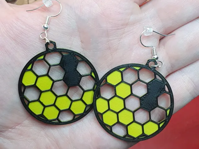 Honeycomb earrings