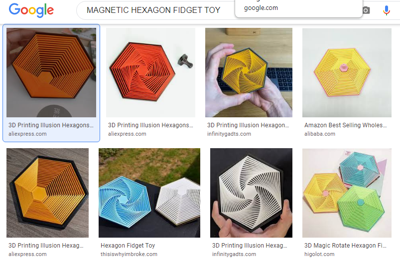 HEXAGON FIDGET TOY by FBMinis Download free STL model
