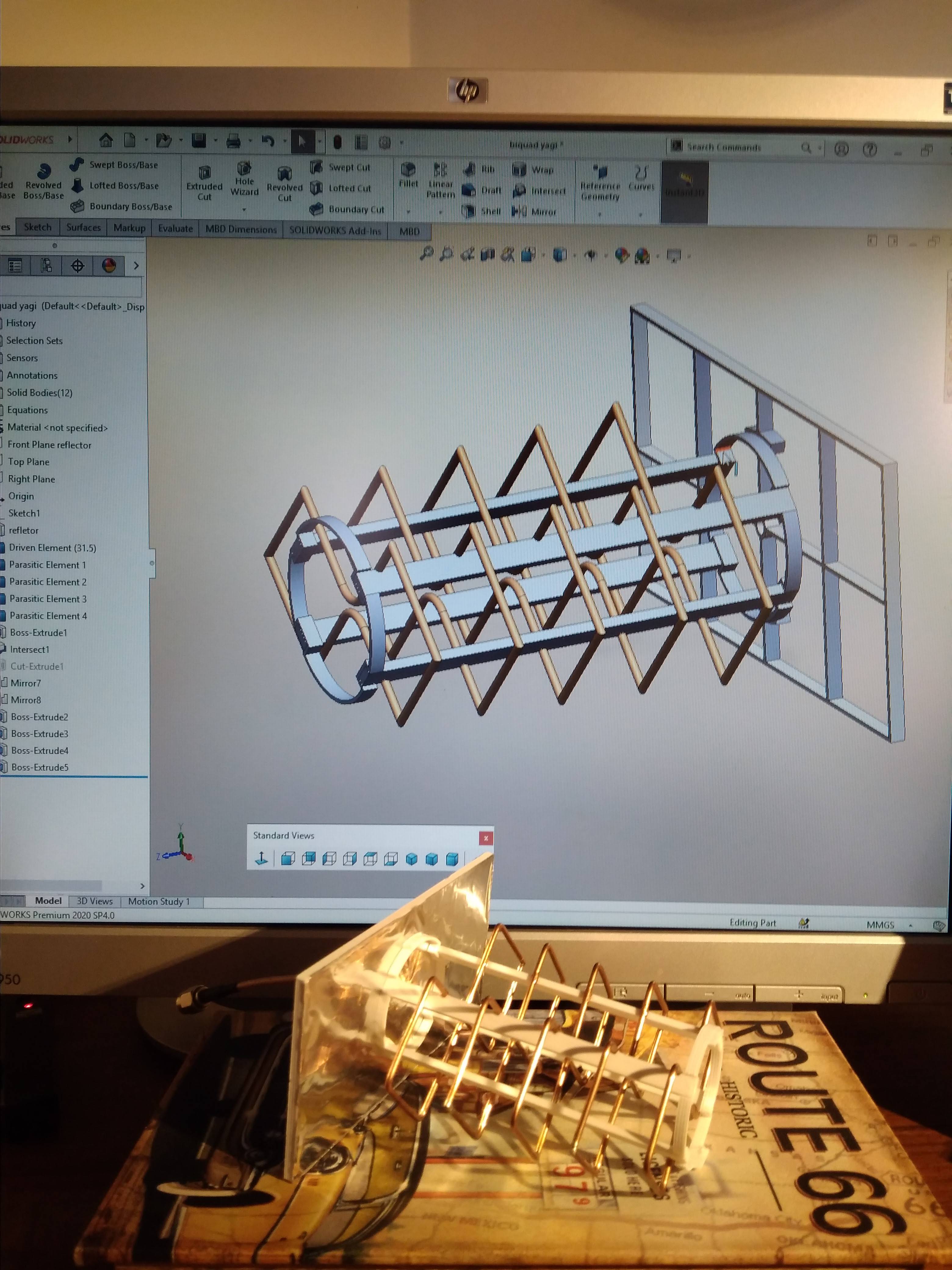 Biquad Yagi Wifi Antenna by FBMinis | Download free STL model | Printables.com