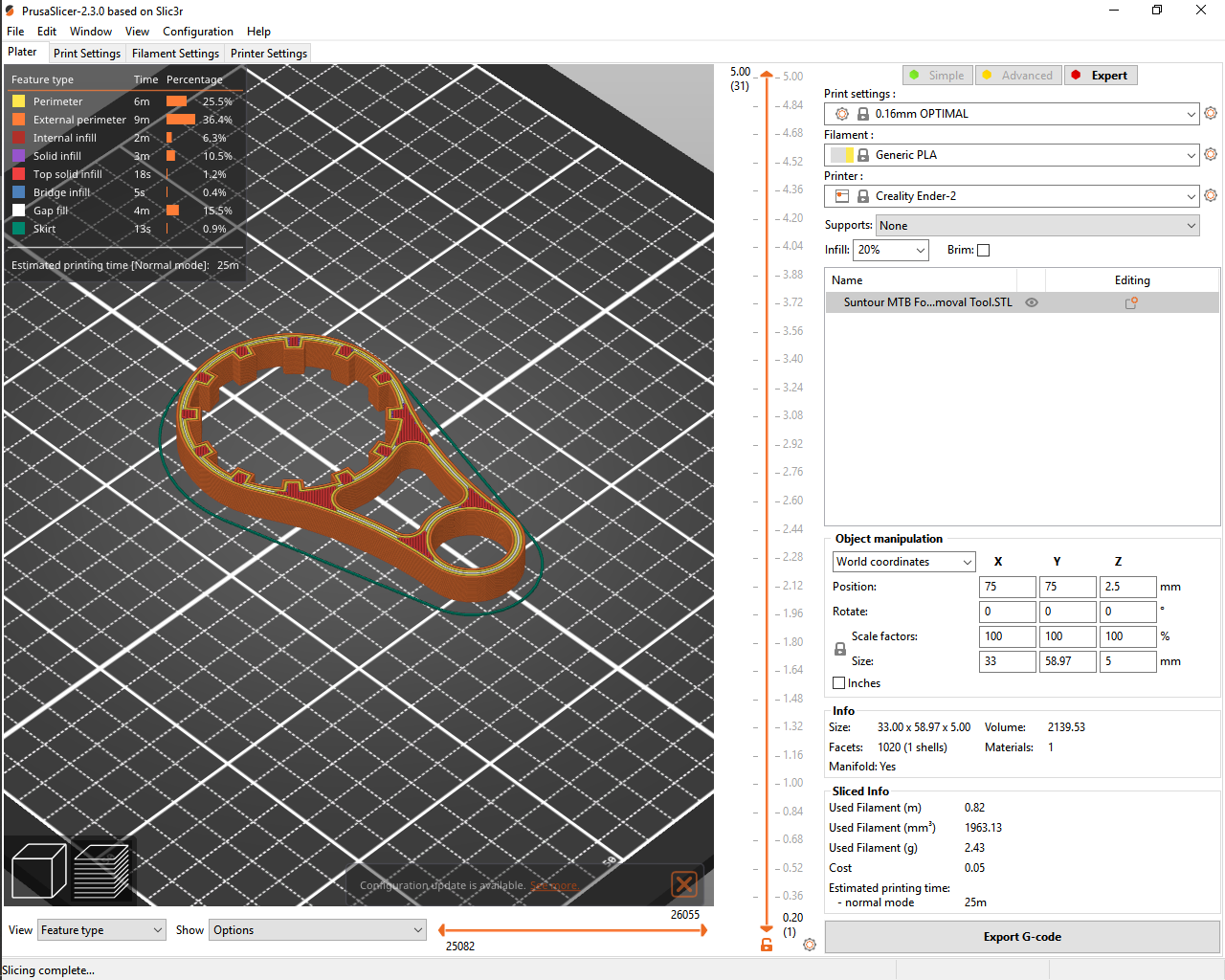 Suntour MTB Fork Preload Knob Removal Tool by FBMinis Download free STL model