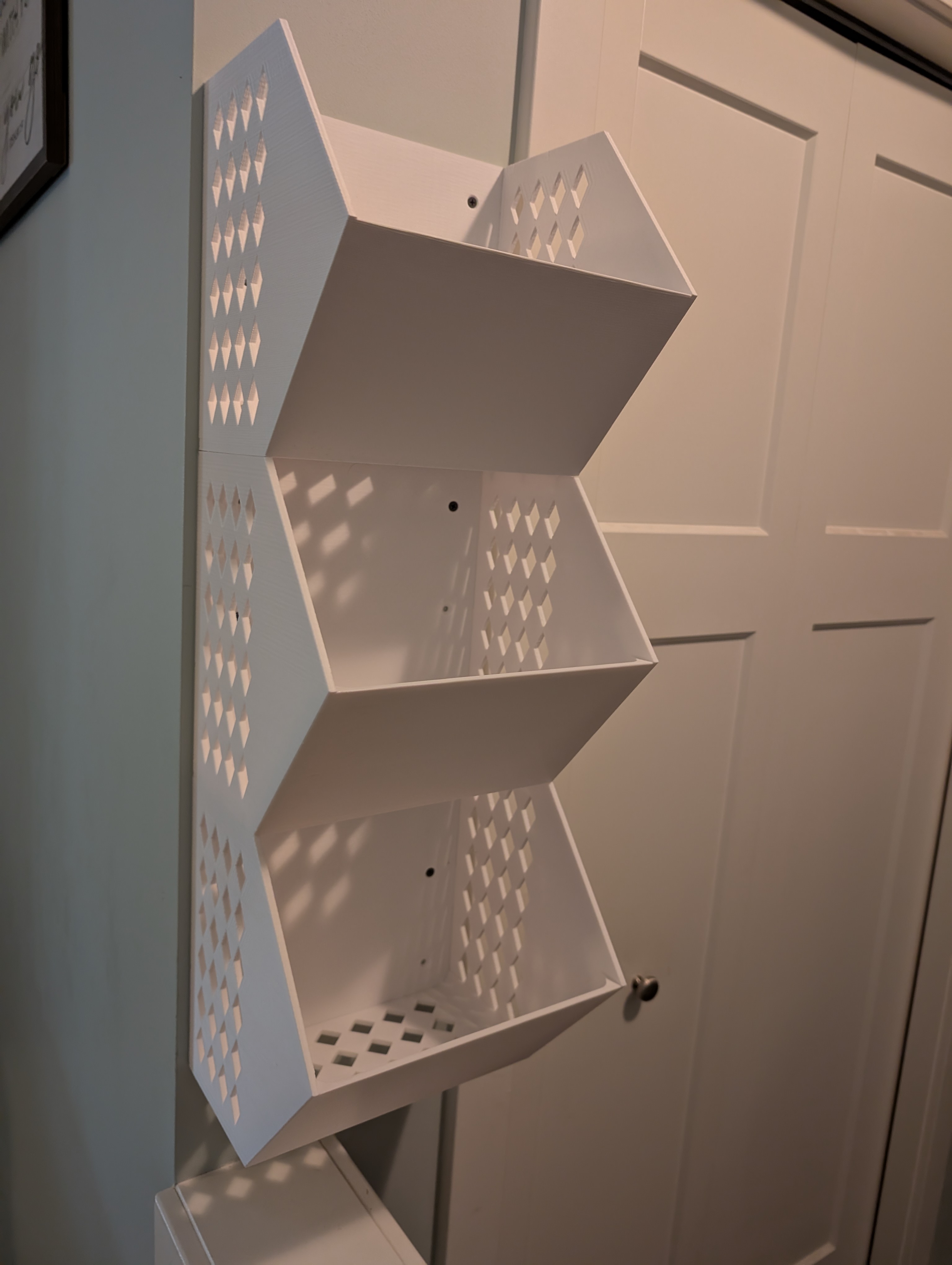 Wall Mount Stackable Bins