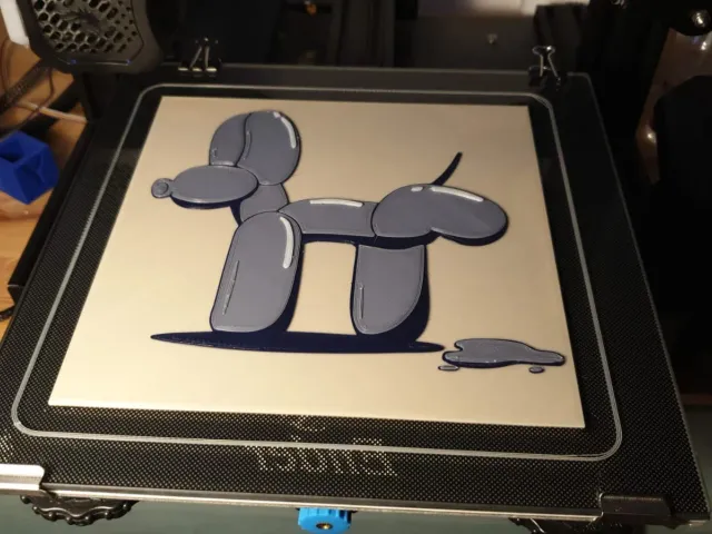 Toilet door sign - Dog peeing