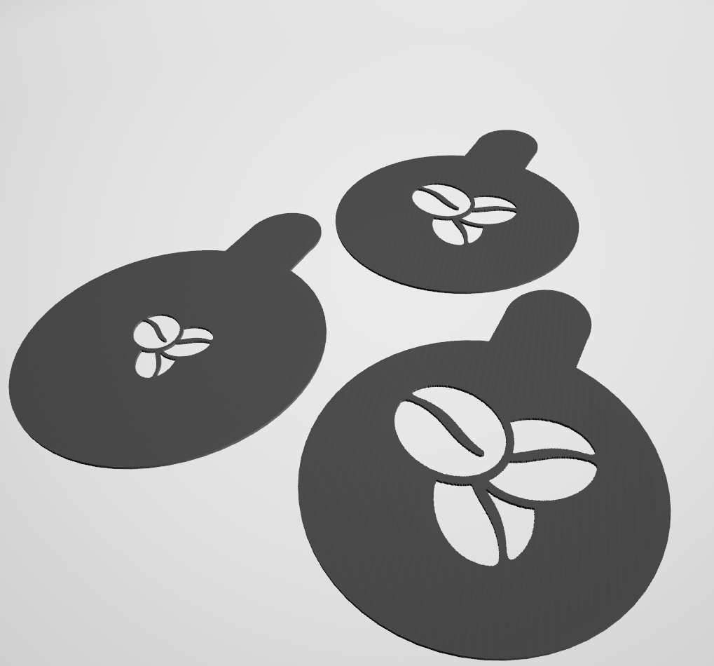 Coffee Bean Stencil
