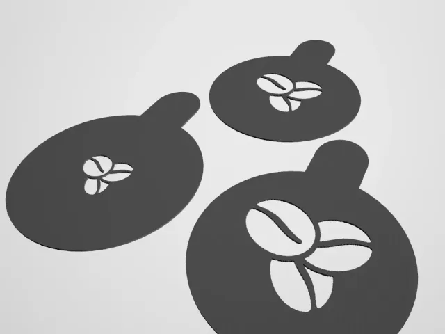 Coffee Bean Stencil