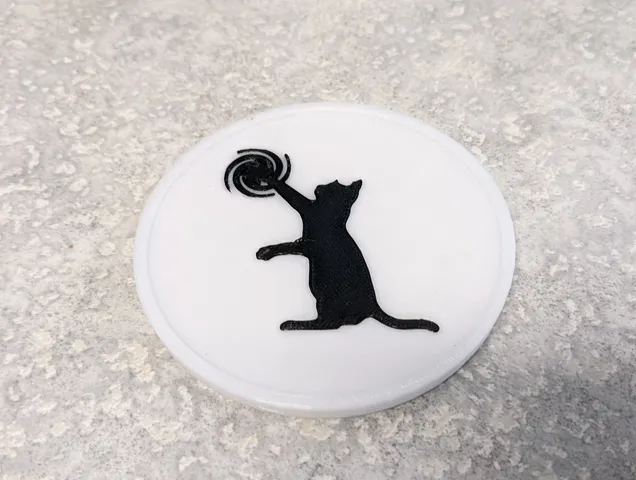 Pickles the Cat Drink Coaster