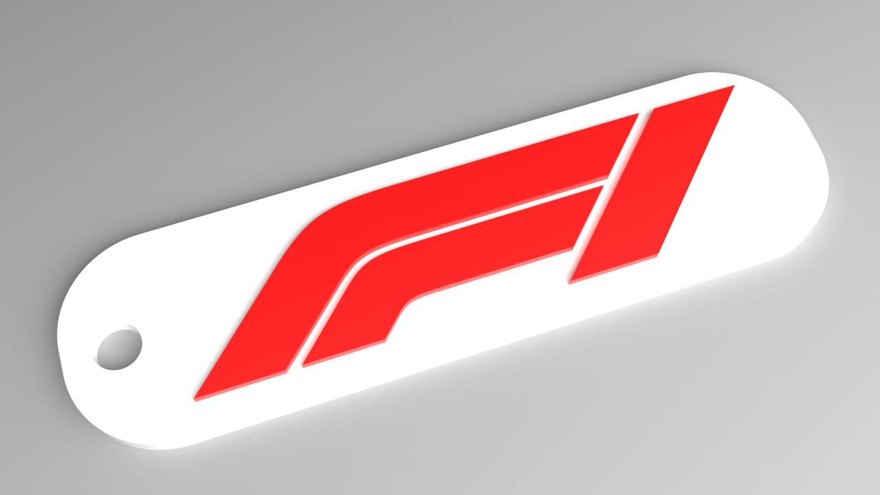 F1 Keyring - Formula 1 Logo Fob (Raised)
