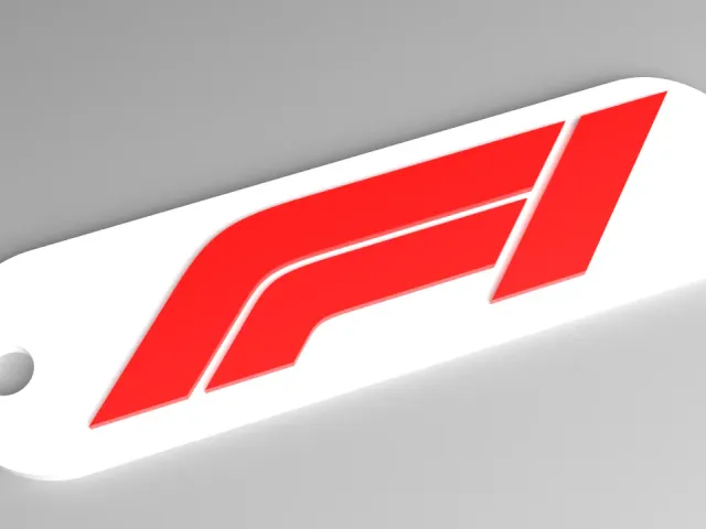 F1 Keyring - Formula 1 Logo Fob (Raised)