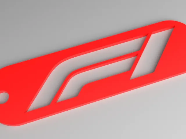 F1 Keyring - Formula 1 Logo Fob (Punched)