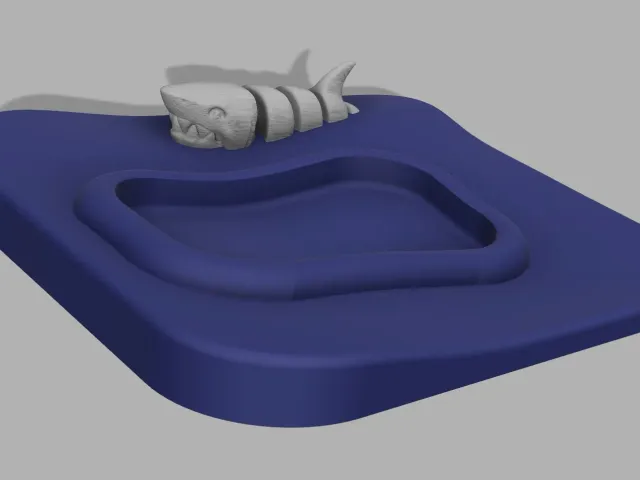 Soap dish with shark