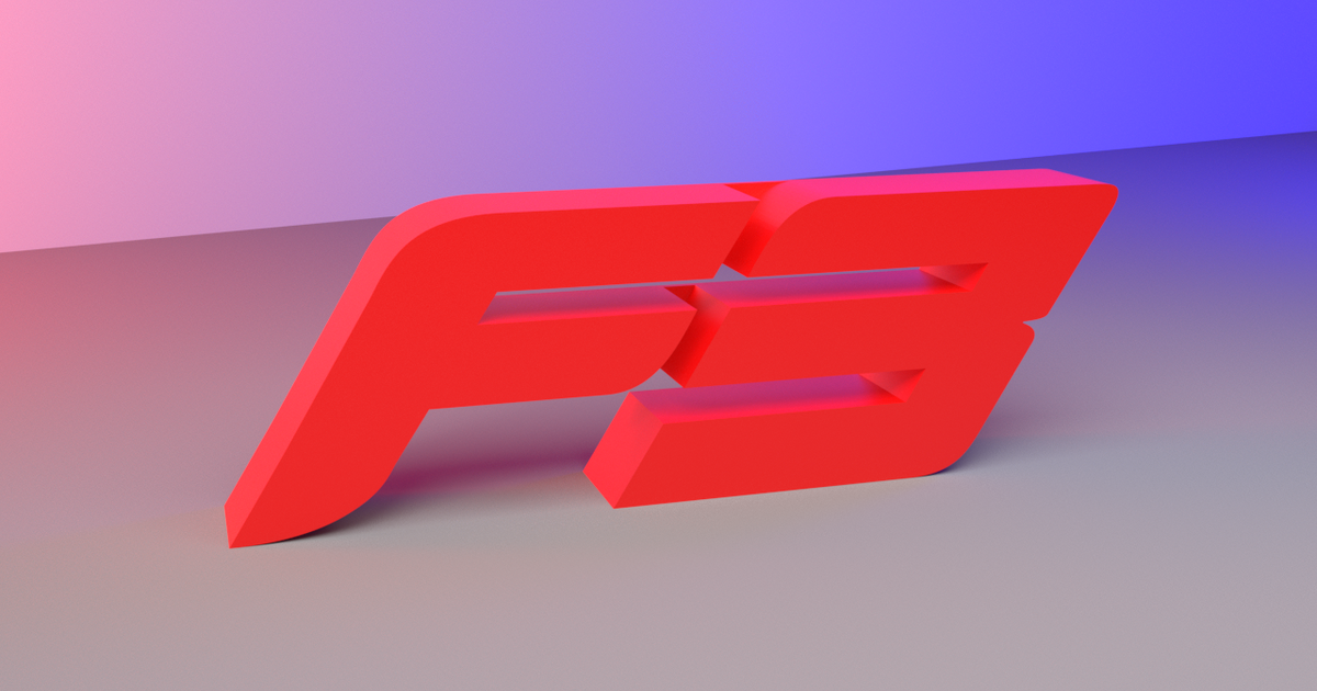 Formula 3 Logo - 3D Freestanding F3 Logo by Vector3dArt | Download free ...