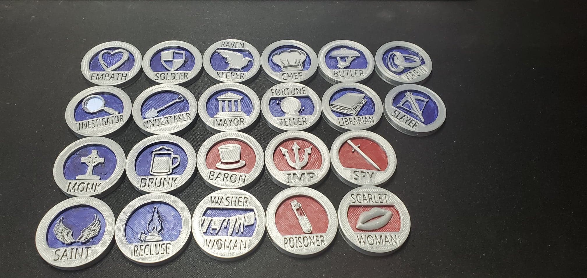 Blood on the Clocktower tokens