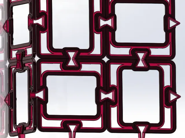 Interlocking Modular Picture Frame