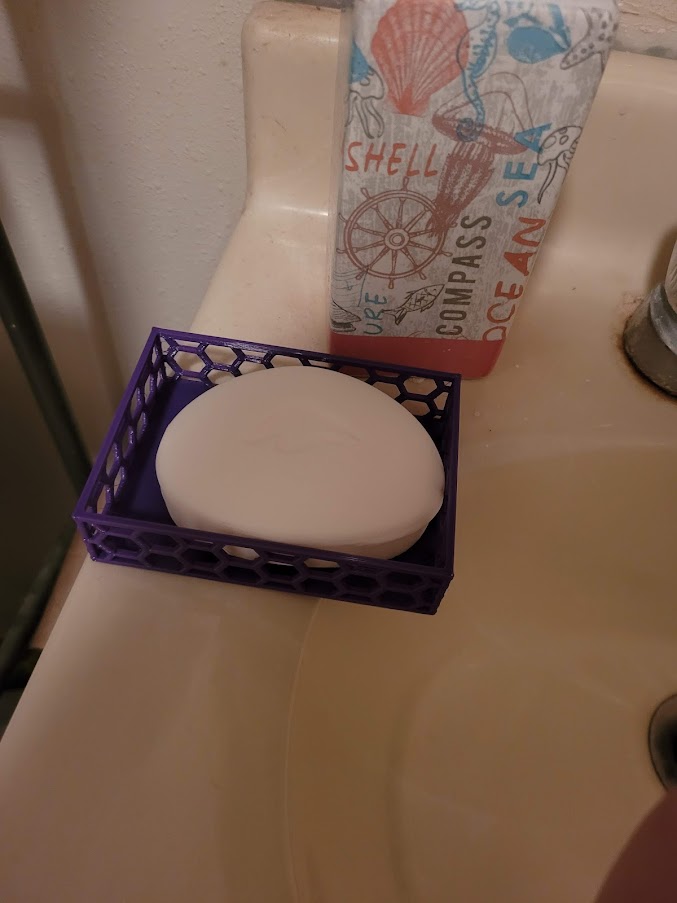 Hexagon Pattern Soap Dish