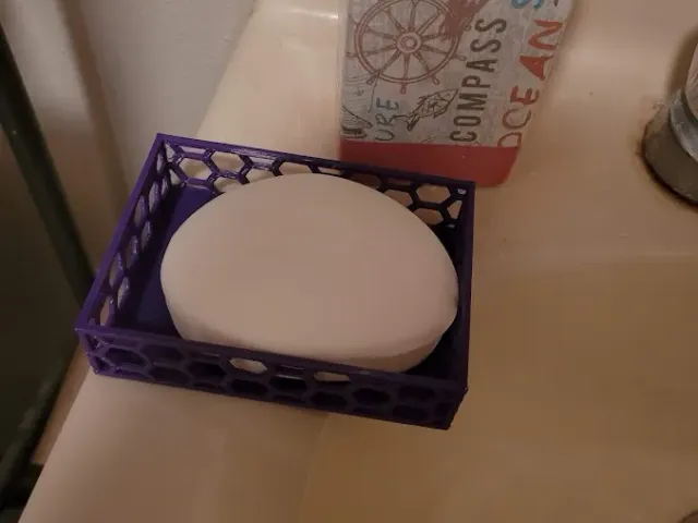 Hexagon Pattern Soap Dish