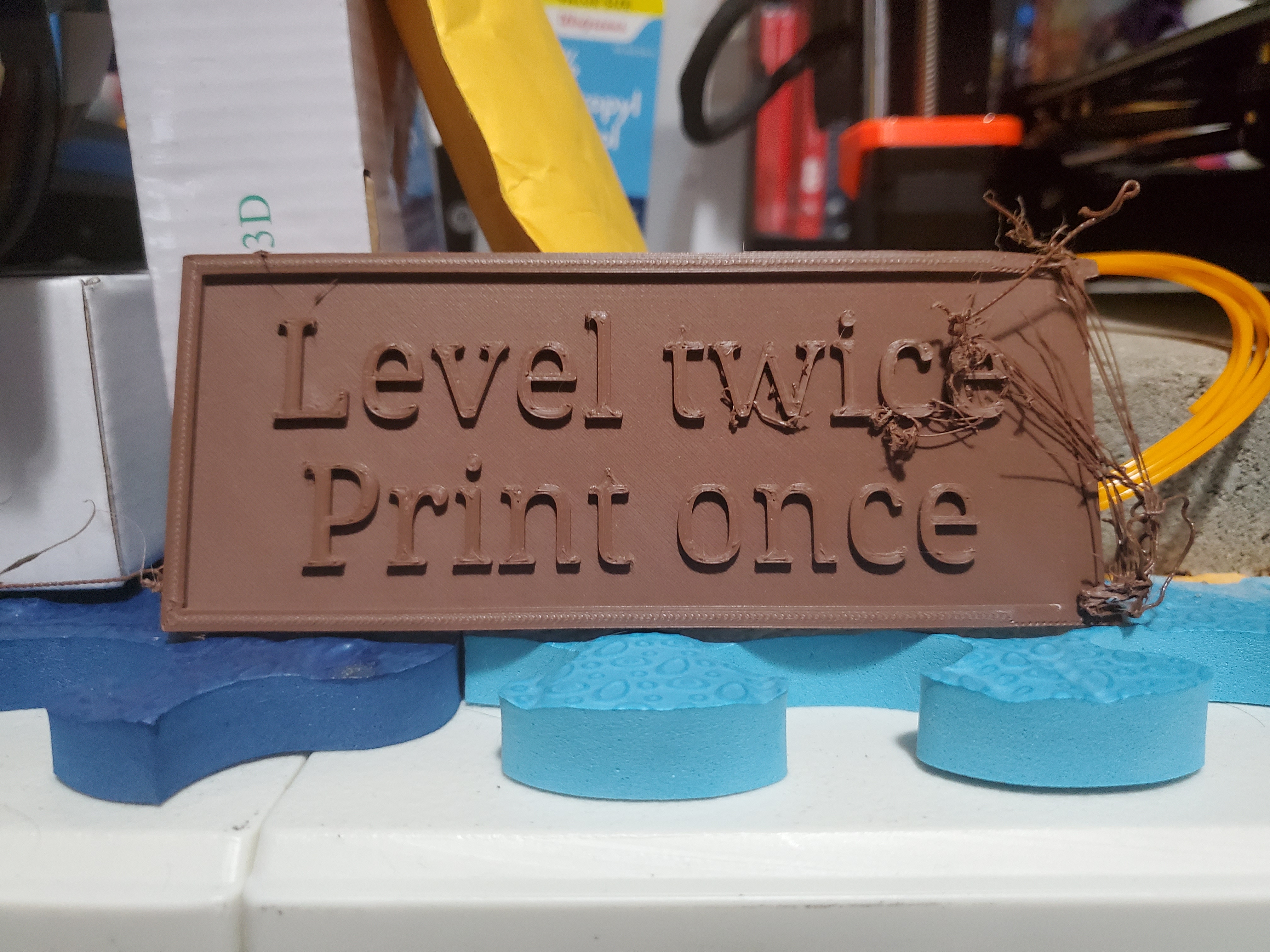 Level Twice, Print Once Spaghetti Sign