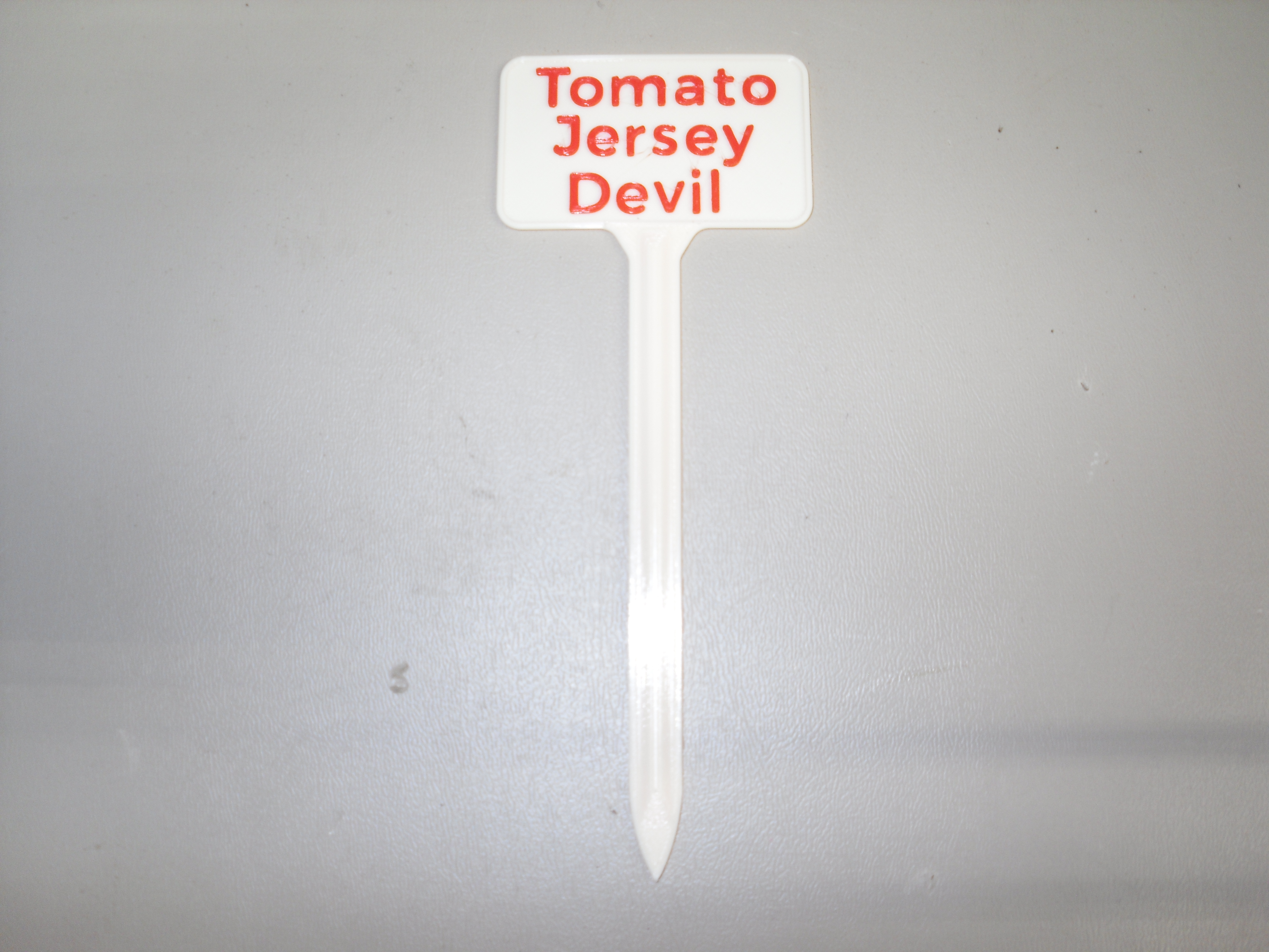 Plant Label Tomato Jersey Devil