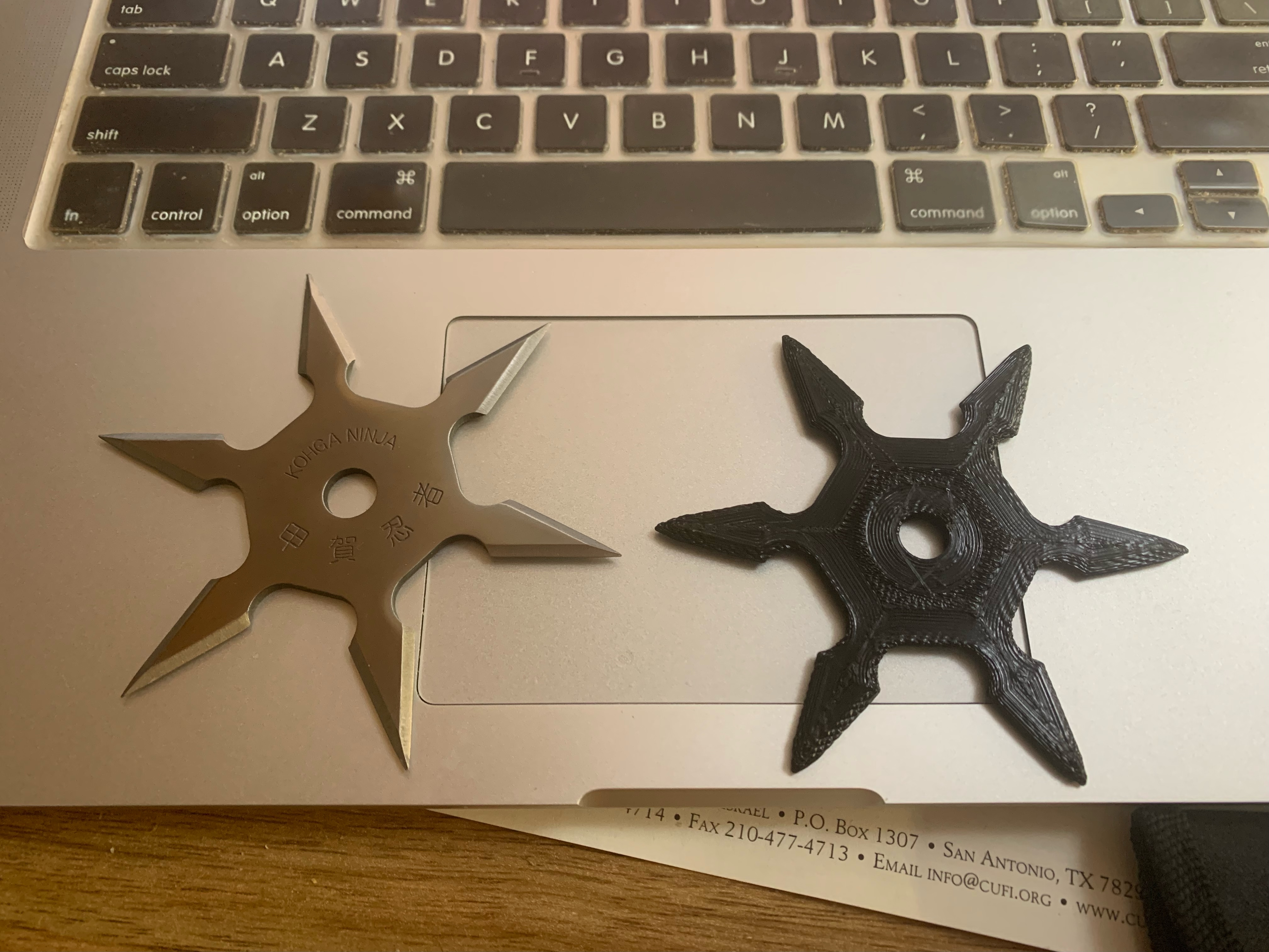 Miniatura 2 do modelo 3D Throwing Star