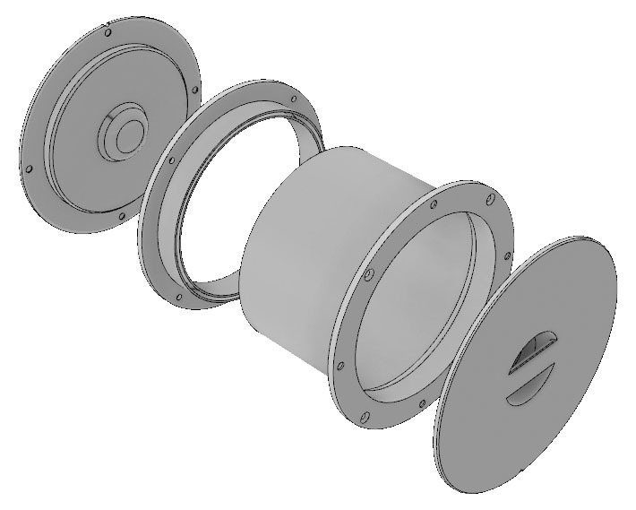 6 inch wall pass through by Billnis Download free STL model