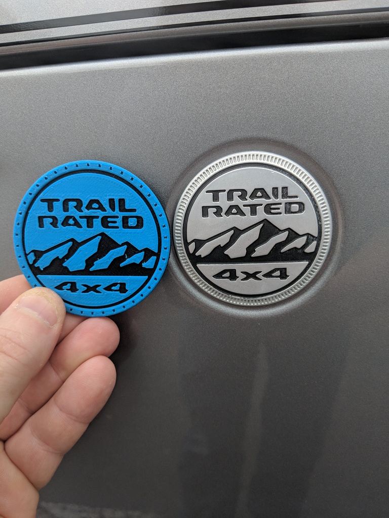 Jeep Wrangler JL Trail Rated Badge 2018