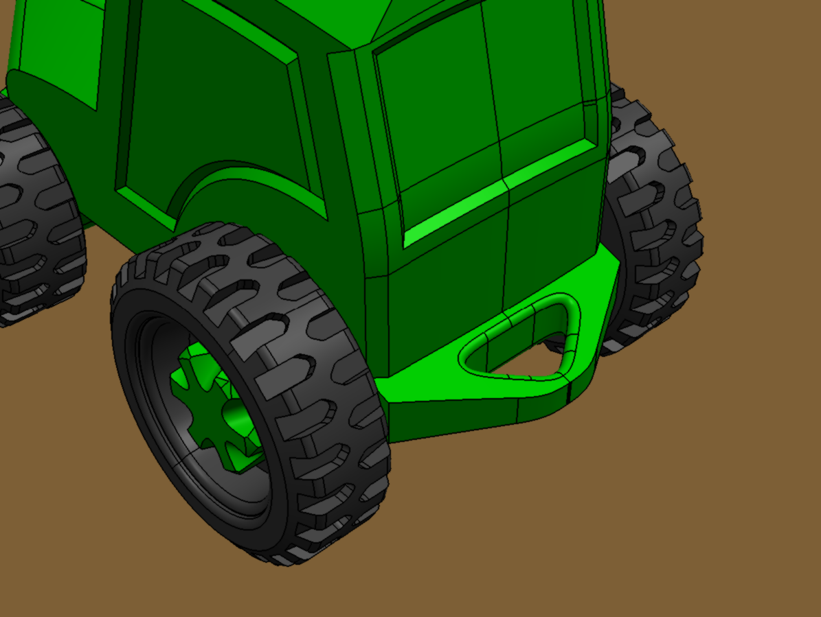 Miniatura 6 do modelo 3D Little pit stop - tractor