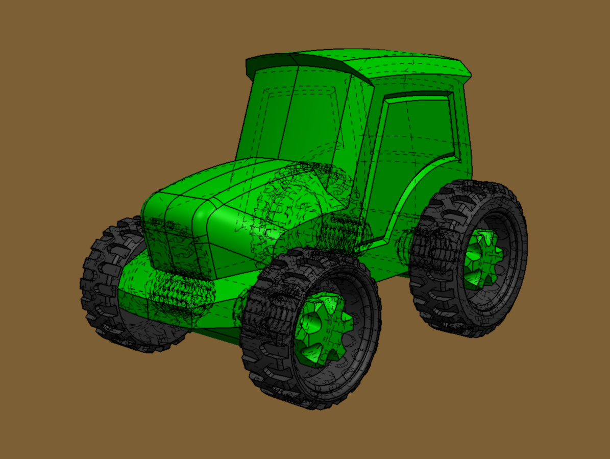 Miniatura 9 do modelo 3D Little pit stop - tractor