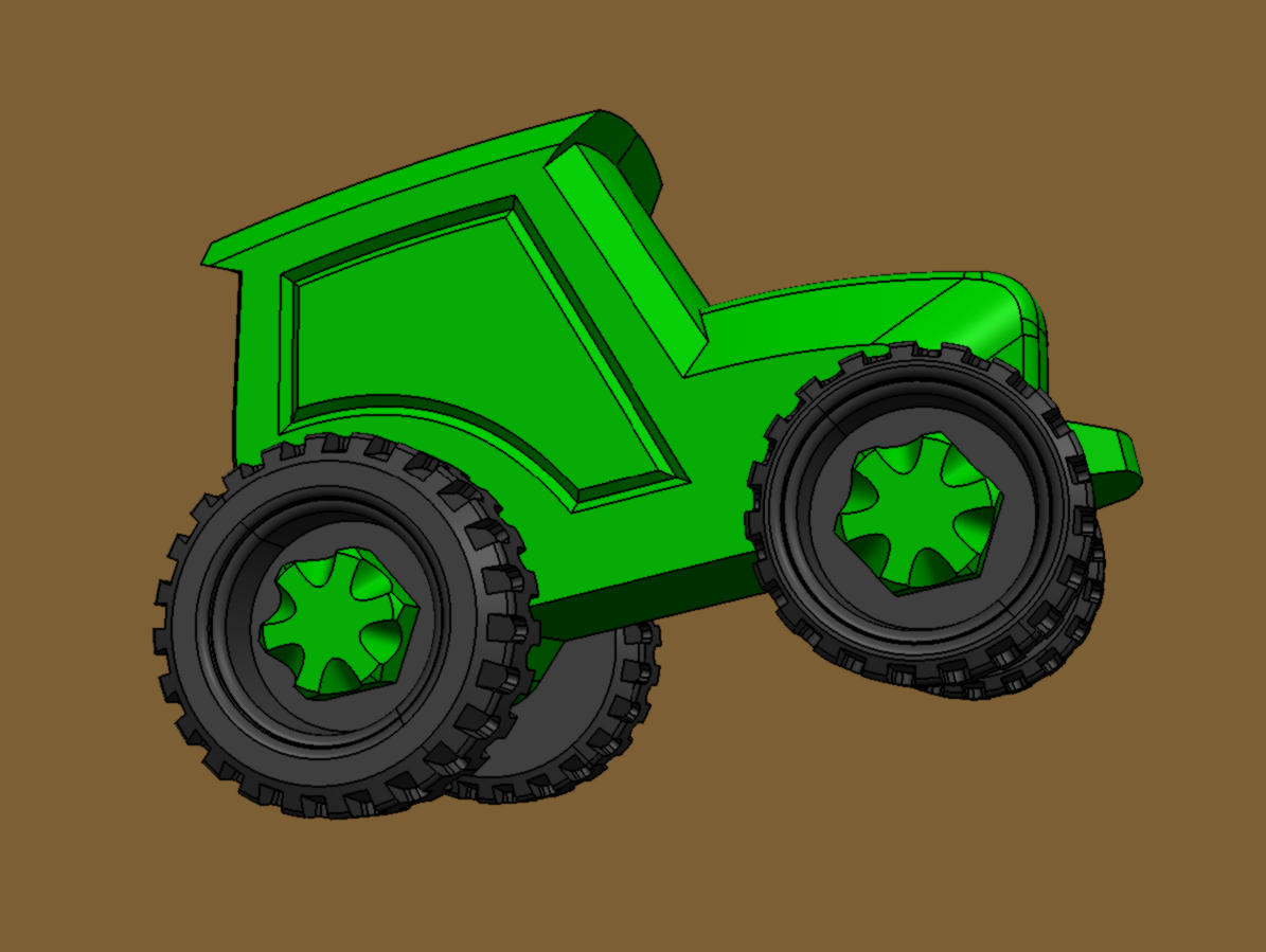 Miniatura 8 do modelo 3D Little pit stop - tractor