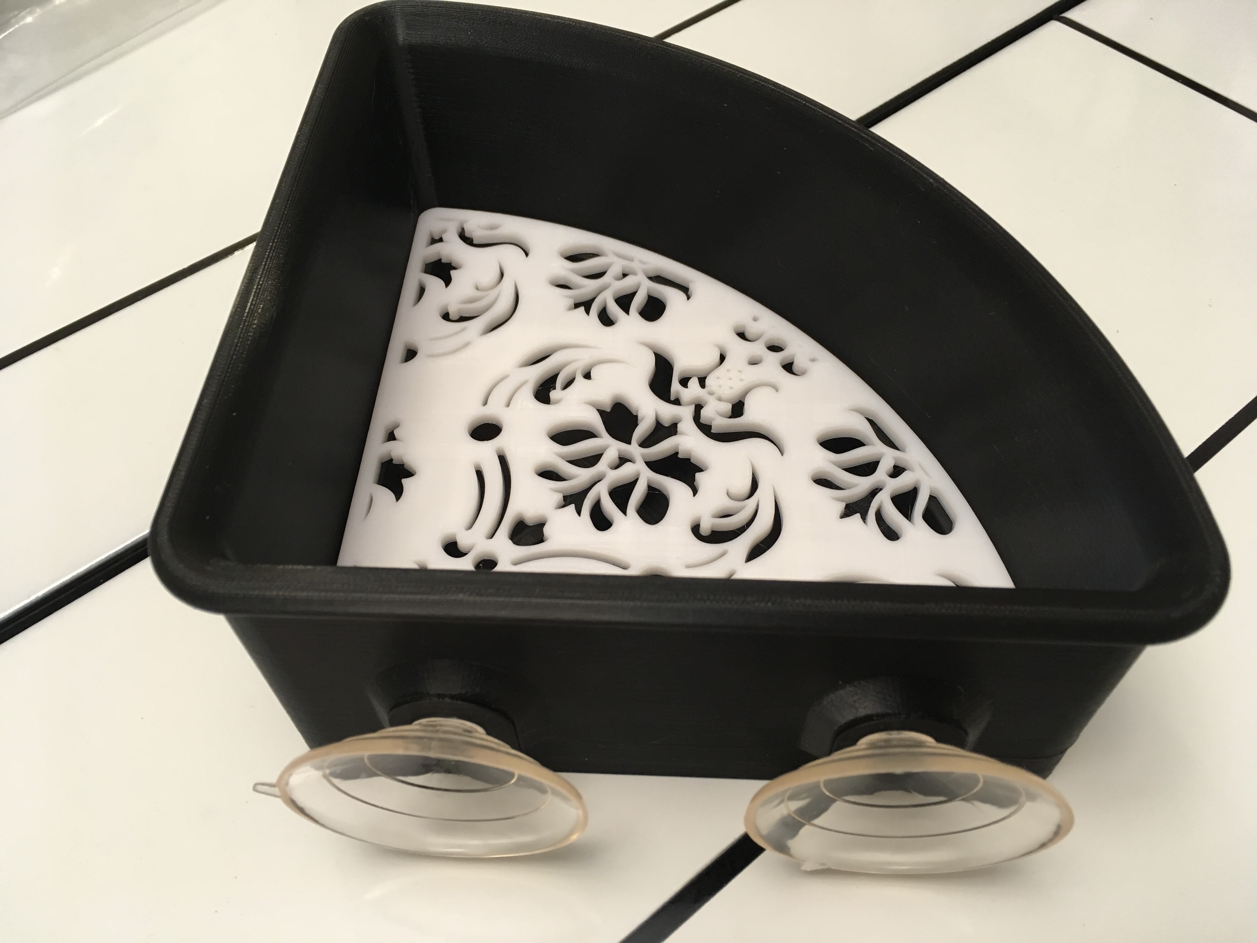 Large Corner Soap Dish by Nikki Download free STL model