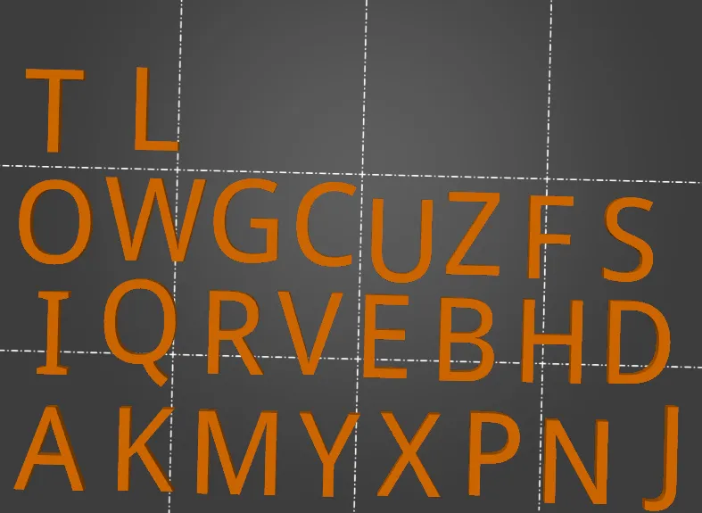 ABECEDA（アルファベット） Alphabet [CZ/SK: Abeceda] by LixTheYT | Download free STL model