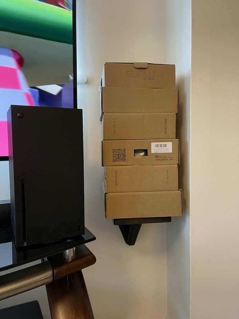 XSHELF xbox Series X Shelf Wall Mount by zerofox3D Download free STL