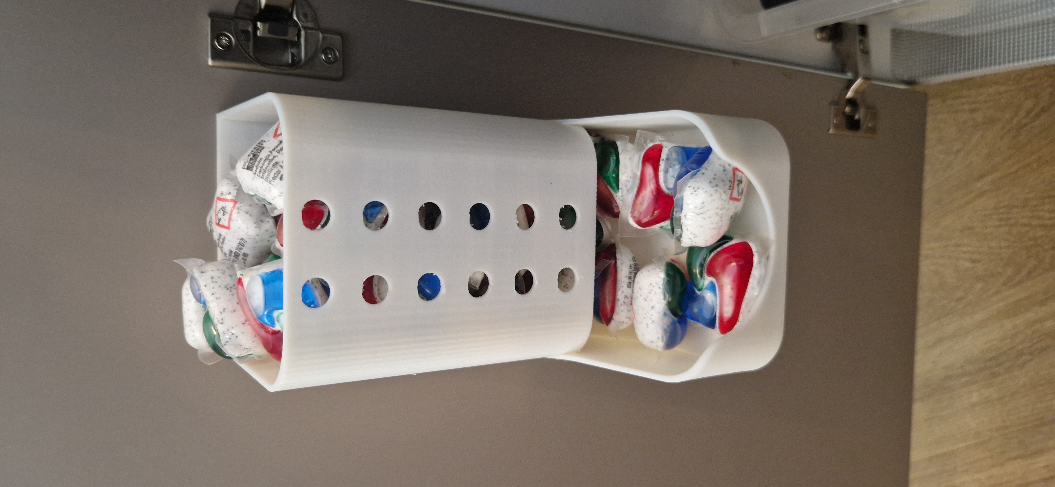 dishwasher tablet storage container