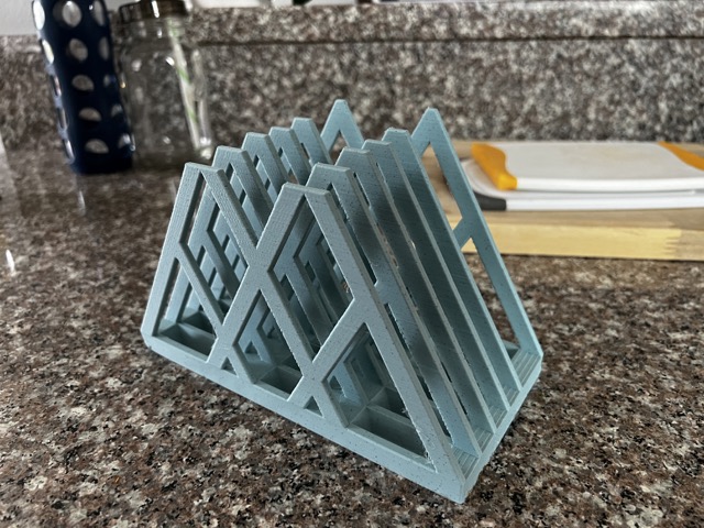 Cutting Board Holder Rack Storage Organizer (updated with one more slot)