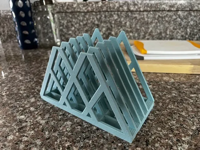 Cutting Board Holder Rack Storage Organizer (updated with one more slot)