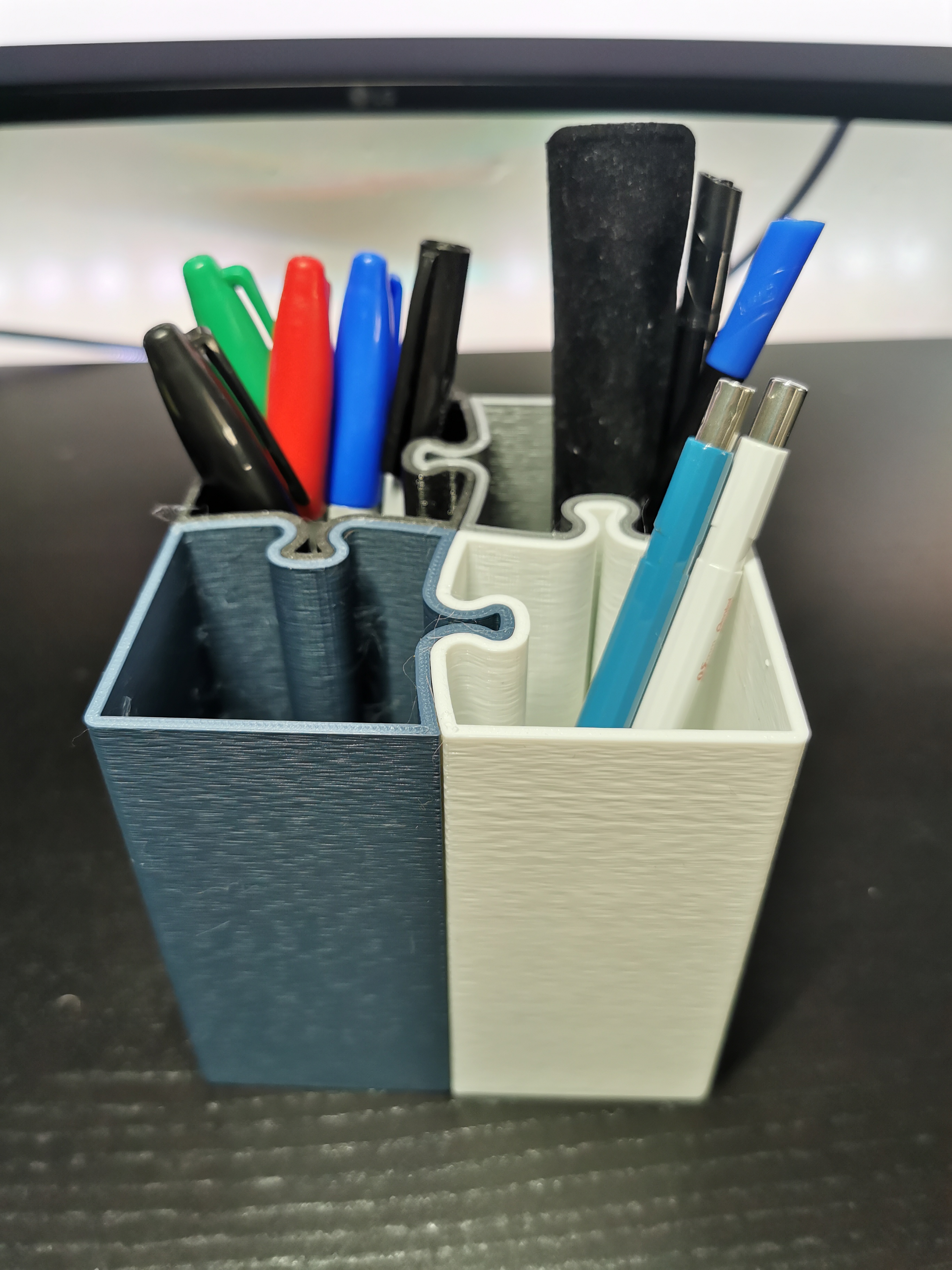 Puzzle Pencil Holder by Fila | Download free STL model | Printables.com