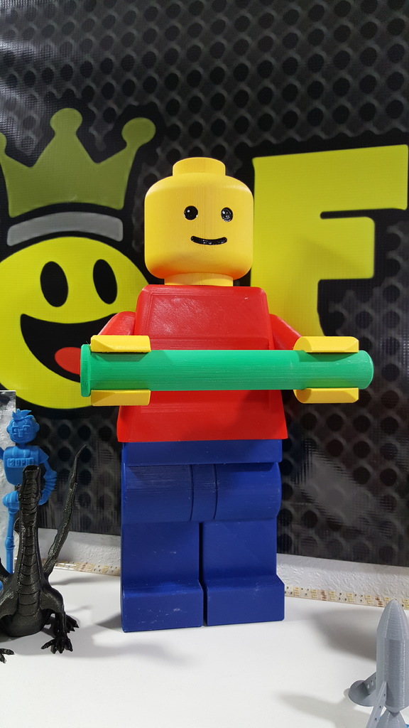 Lego MiniFigure Toilet Paper Holder For Larger Rolls