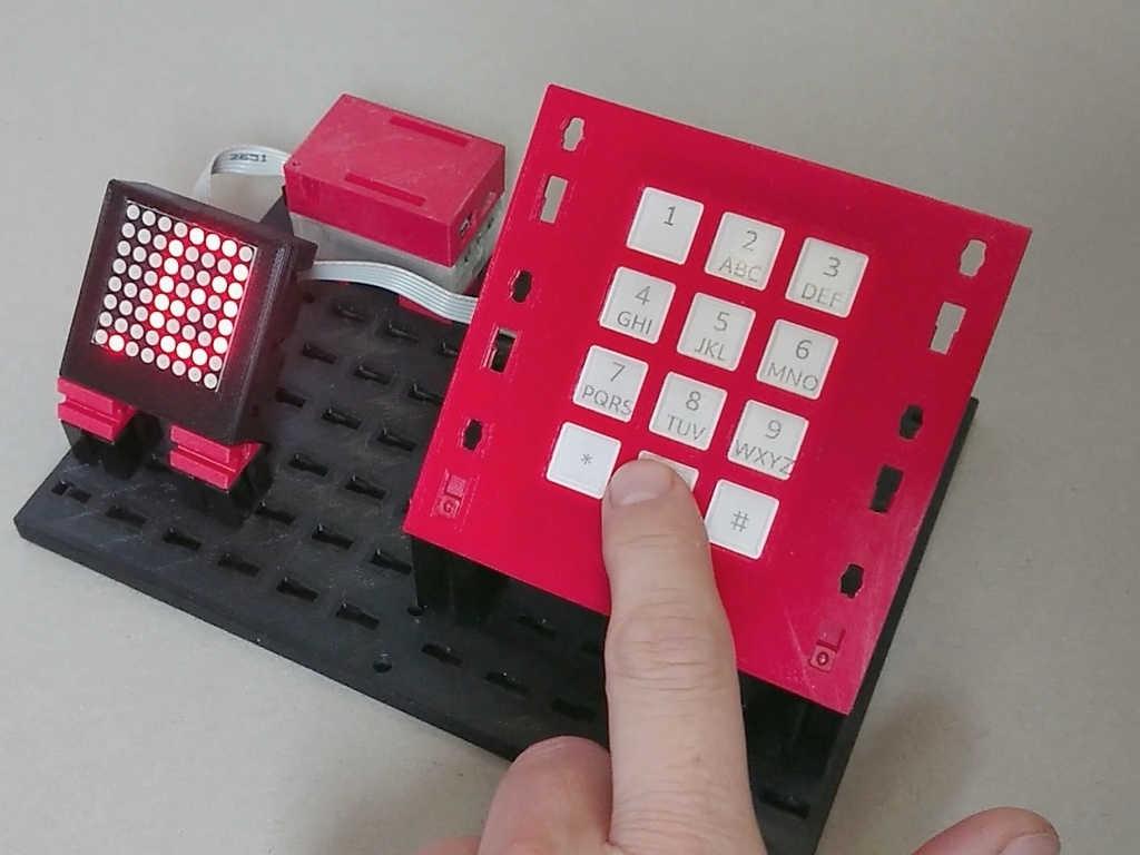 Touch keypad for fischertechnik