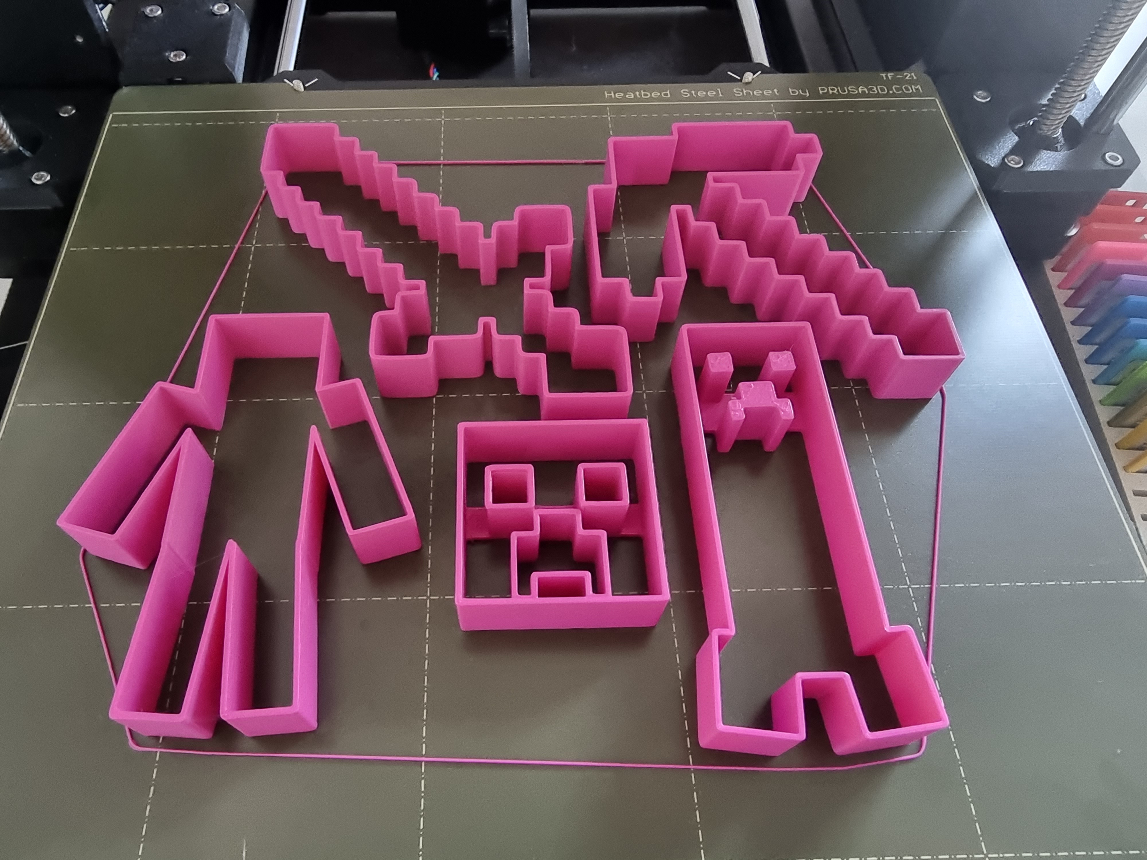 Minecraft Cookie Cutters 3D model thumbnail