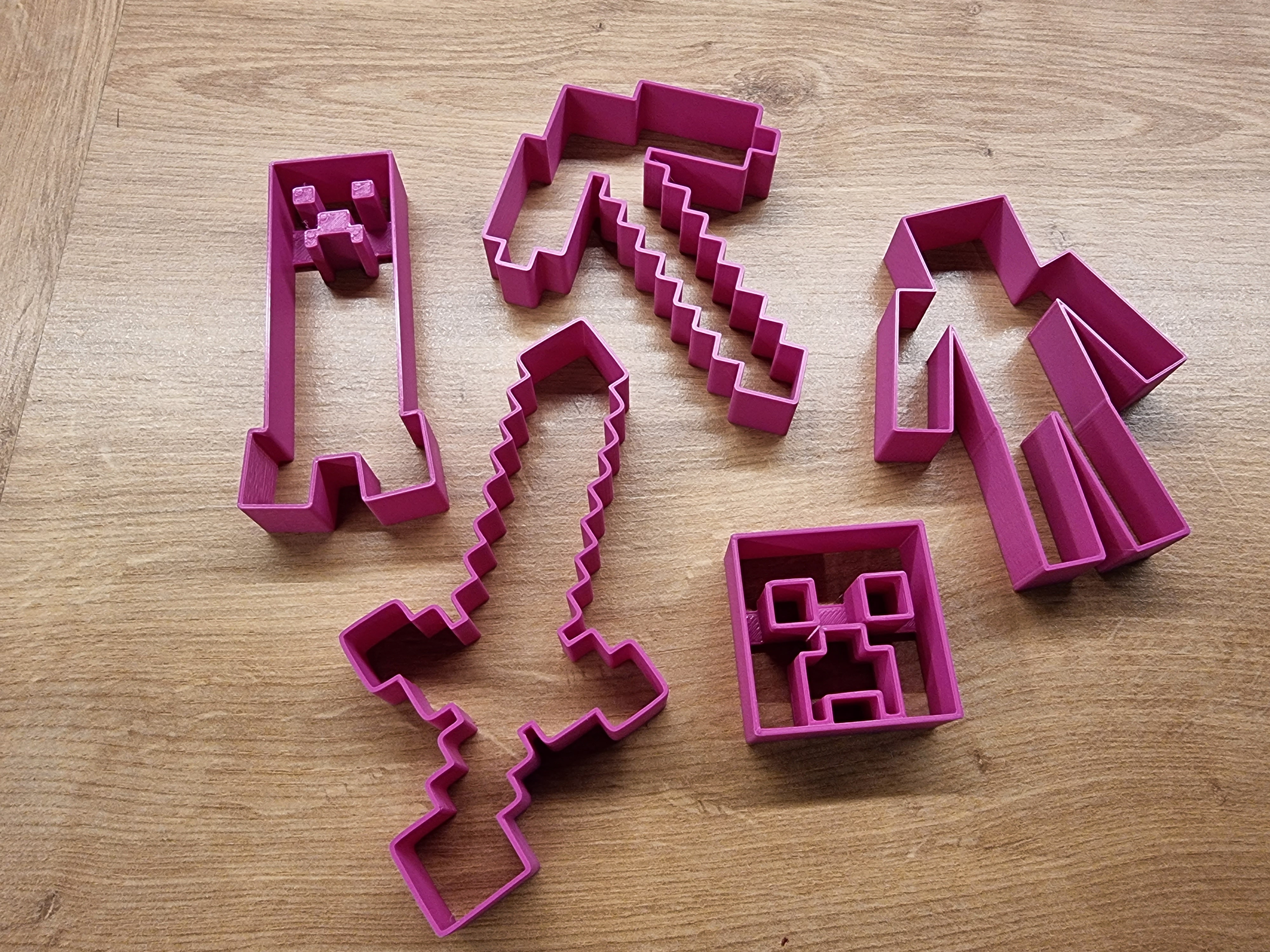 Miniatura 4 do modelo 3D Minecraft Cookie Cutters