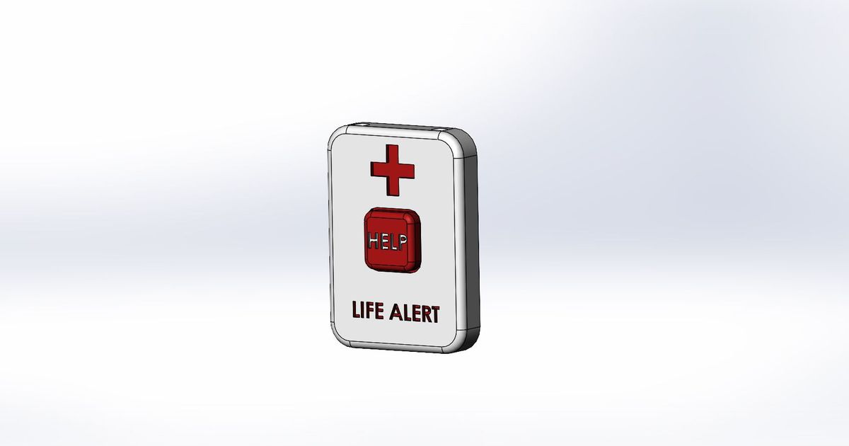 PROP Life Alert Necklace by Beb's Repair Bench | Download free STL ...