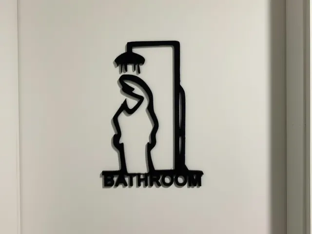 Bathroom Door Sign