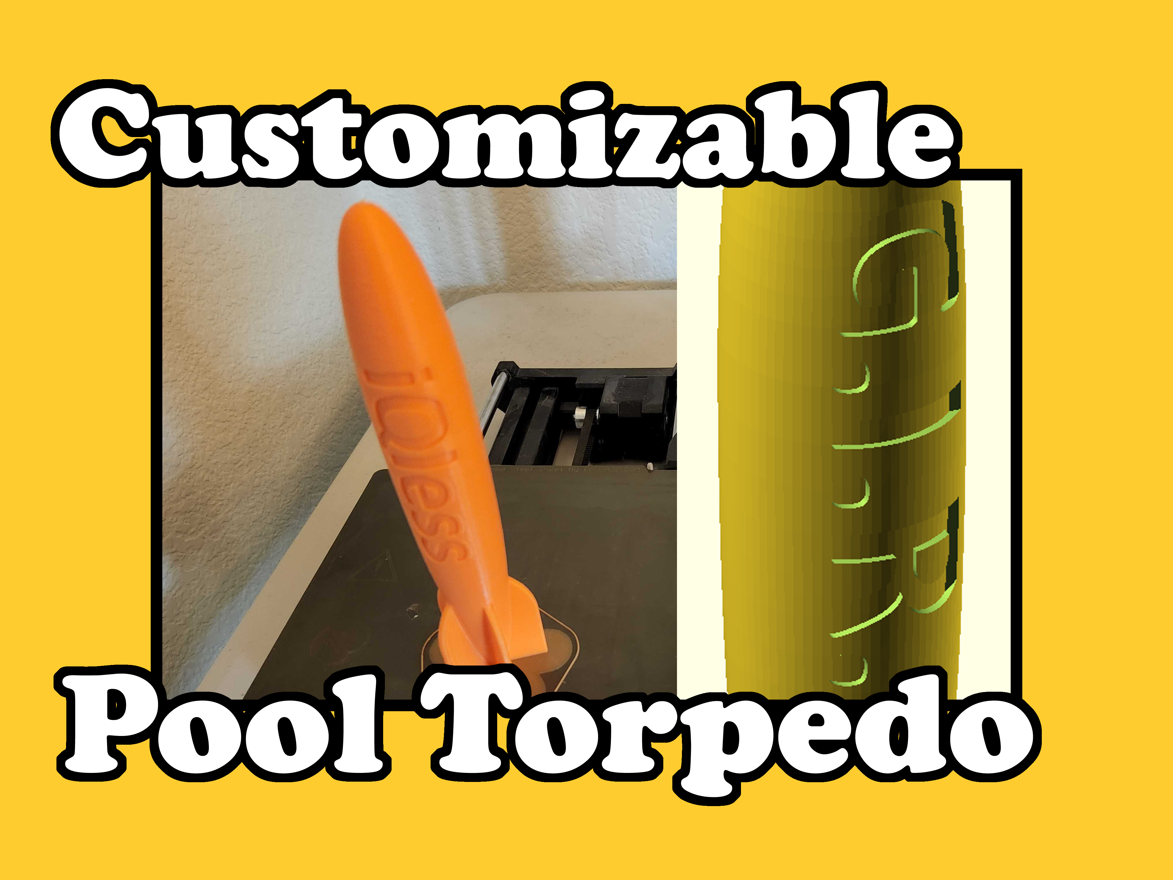 Customizable Pool Torpedo