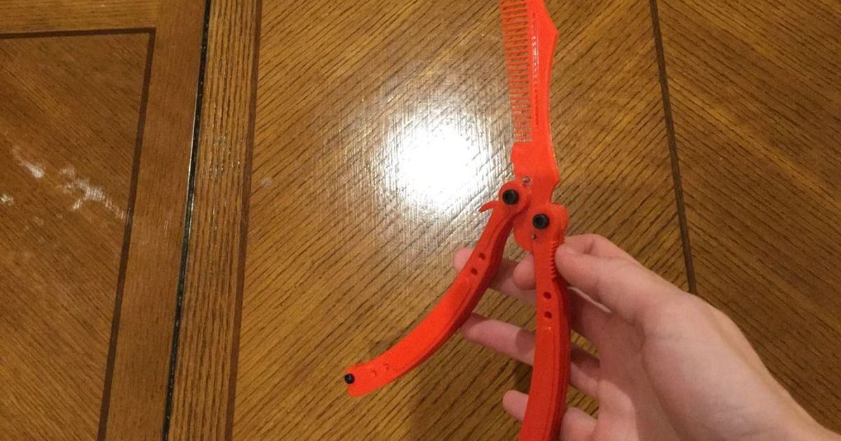 CSGO Butterfly Knife Comb by Gareth42 Download free STL model