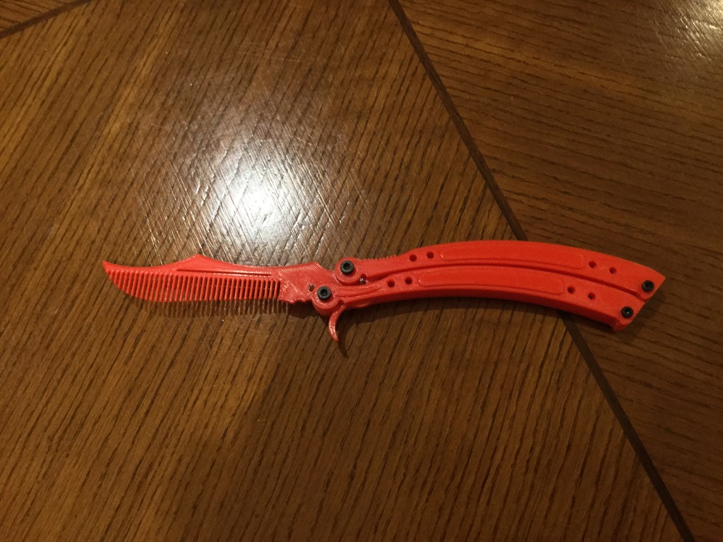 CSGO Butterfly Knife Comb by Gareth42 Download free STL model