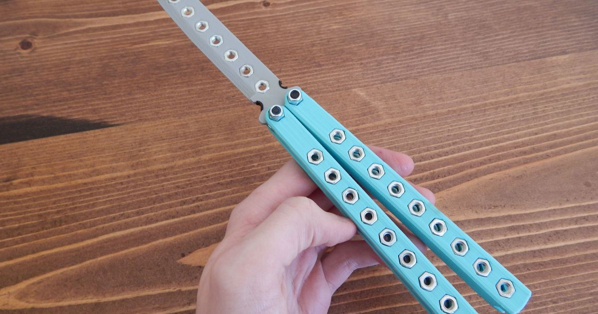 Weighted Balisong M4 Fasteners By Gareth42 Download Free STL Model weighted-balisong-m4-fasteners-by-gareth42-download-free-stl-model